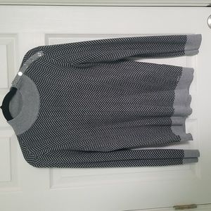Calvin Klein Light Gray Sweater with Silver buttons  Size small